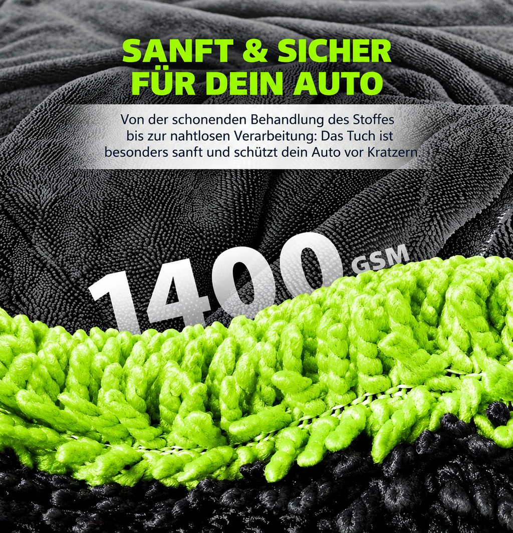 DriveX Premium Mikrofasertuch Auto – 40x60cm