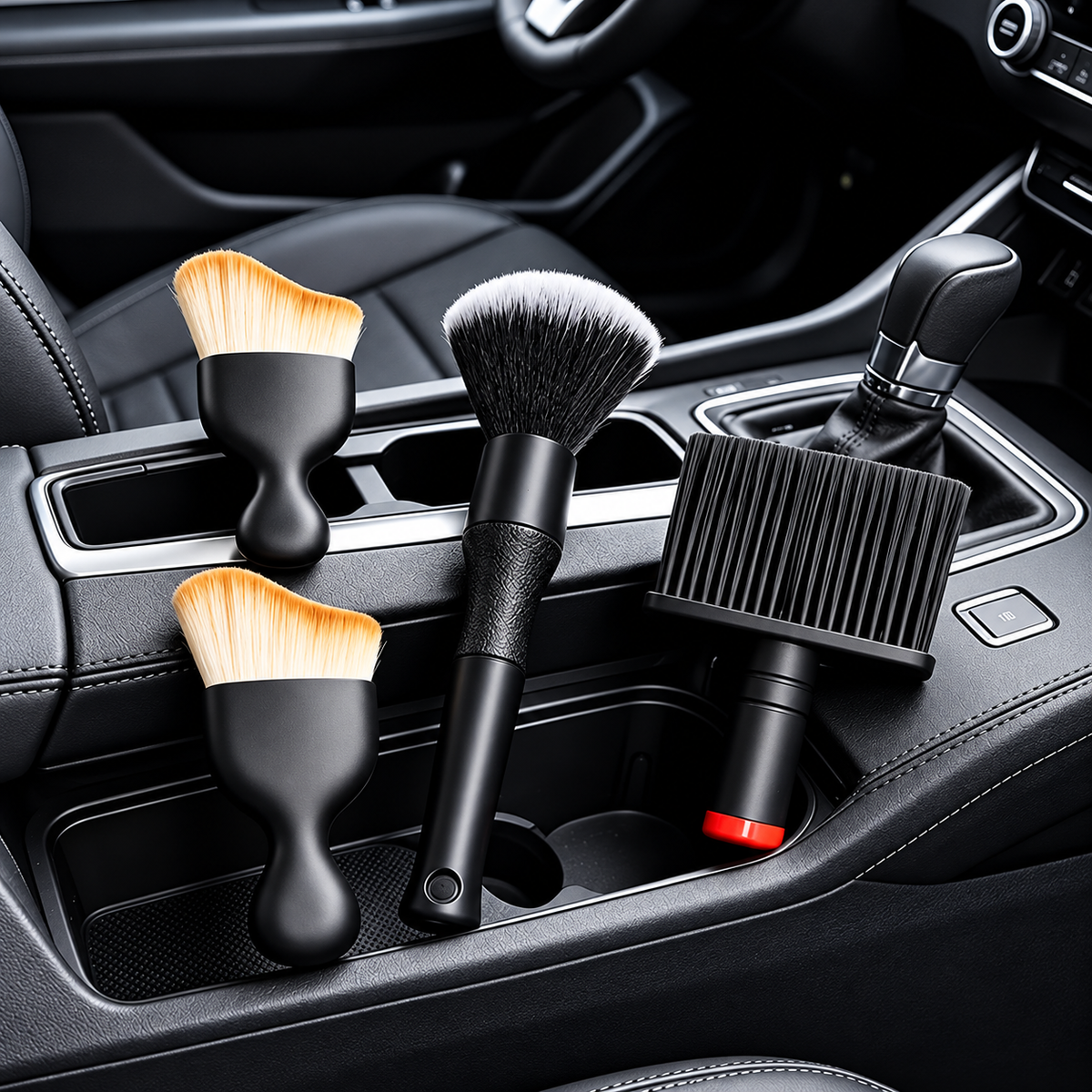 4-teiliges Auto-Reinigungsbürsten-Set