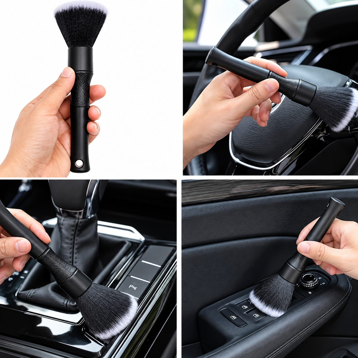 4-teiliges Auto-Reinigungsbürsten-Set